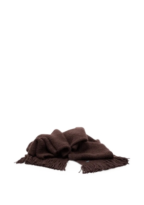 Alanui fringed scarf - Brown