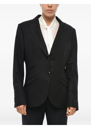 Maurizio Miri raw-edge single-breasted blazer - Black