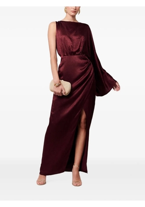 SÁVEL one-shoulder maxi dress - Red