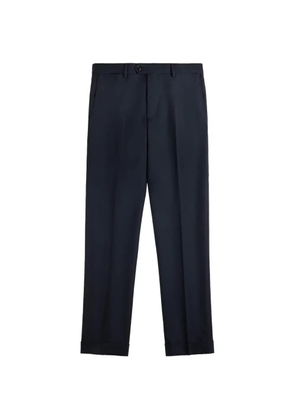 Fay slim-fit virgin wool trousers - Blue