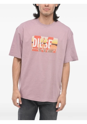 Diesel logo-print T-shirt - Pink