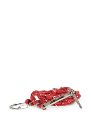 DSQUARED2 two-tone logo-engraved paracord belt - Silver