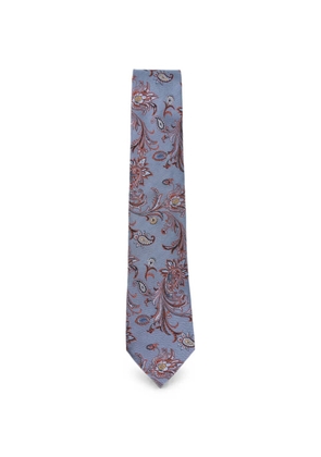 ETRO paisley-print silk tie - Grey