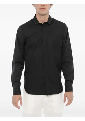 Neil Barrett cut-out bolt slim-fit shirt - Black