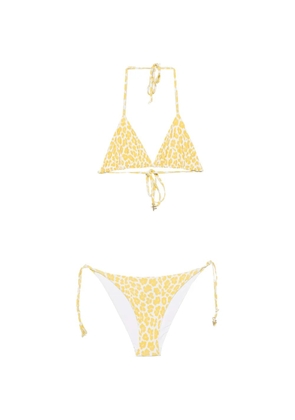 Fisico leopard-print bikini - Yellow