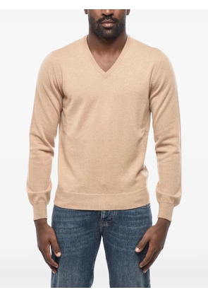 Malo V-neck cashmere sweater - Neutrals