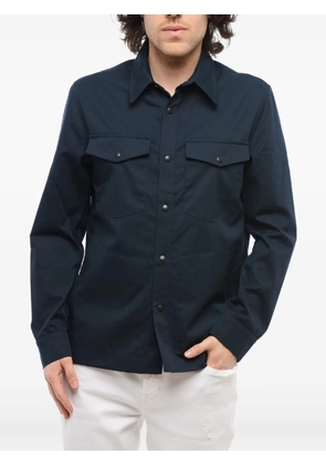 Department 5 four-pocket twill overshirt - Blue
