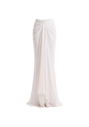 Gemy Maalouf draped long skirt - White
