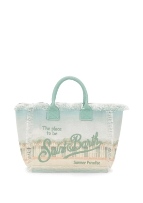 MC2 Saint Barth Vanity fringe-trim tote bag - Blue