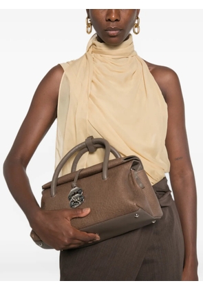 Zanellato small Dotta leather tote bag - Grey
