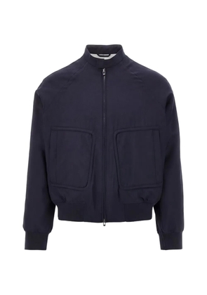 Emporio Armani zip-up bomber jacket - Blue