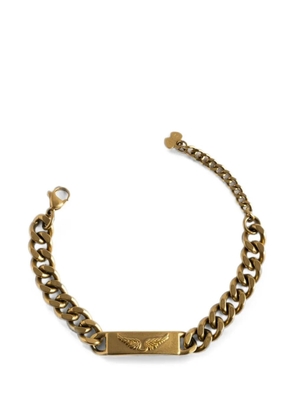 Zadig&Voltaire logo-engraved chain-link bracelet - Gold