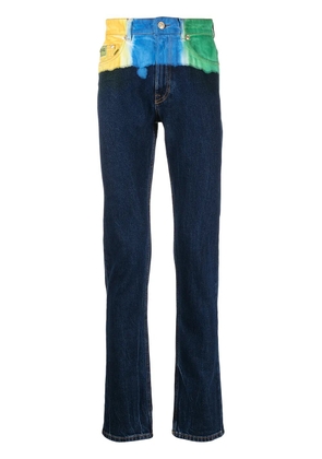Versace Jeans Couture colour-block slim-fit jeans - Black