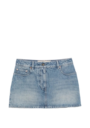 Valentino Garavani VLogo denim mini skirt - Blue