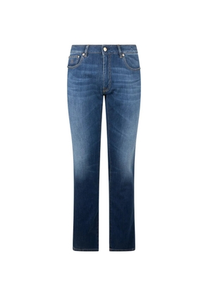 Moorer faded five-pocket jeans - Blue