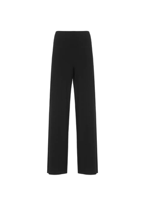 Norma Kamali straight-leg trousers - Black