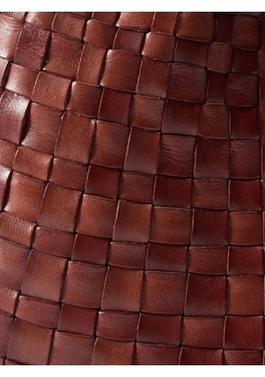 DRAGON DIFFUSION Hobo Salvage woven leather tote bag - Red