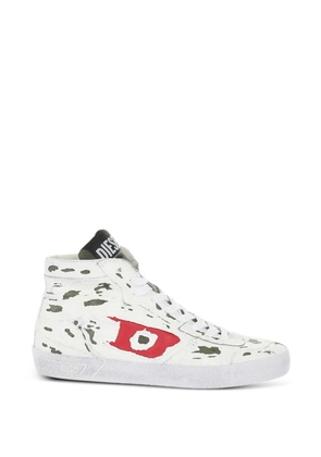 Diesel S-LEROJI MID logo-patch trainers - White