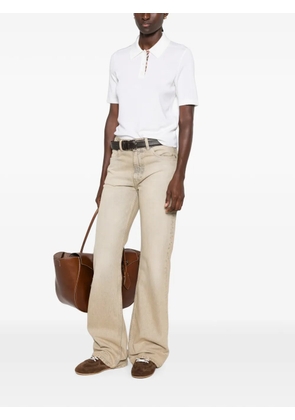 Burberry Check-trim polo top - Neutrals