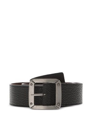 Acne Studios textured square-buckle belt - Black