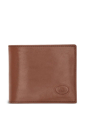The Bridge logo-embossed bifold leather wallet - Brown