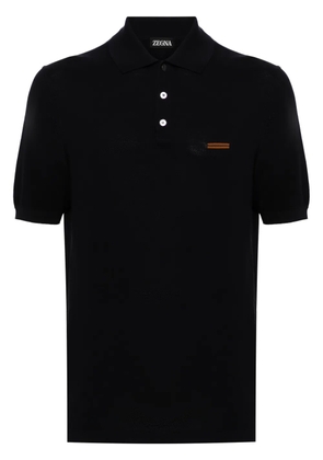 Zegna cotton piqué polo shirt - Blue