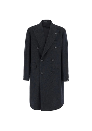 Tagliatore double-breasted peak-lapel coat - Grey
