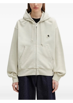 Carhartt WIP Nelson logo-patch hoodie - Neutrals