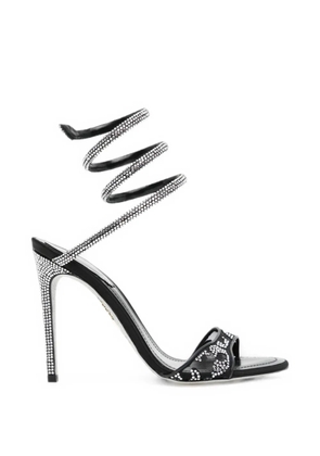René Caovilla Allura crystal-embellished sandals - Black