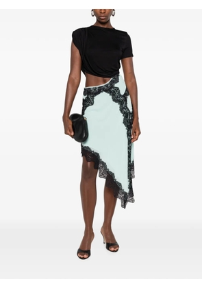 Christopher Esber Verve lace-trim asymmetric dress - Blue