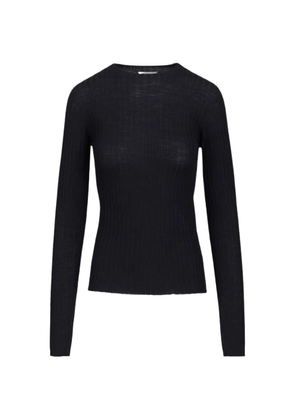 Balenciaga ribbed-knit seamless sweater - Blue