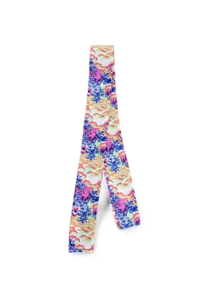 DSQUARED2 Hawaii-print silk scarf - Neutrals