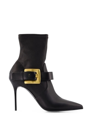 Balmain Anthem buckle-fastening ankle boots - Black