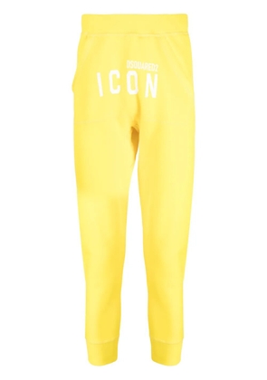 DSQUARED2 Icon-print track pants - Yellow