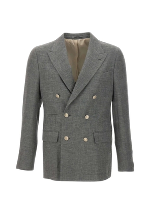 Eleventy double-breasted blazer - Grey