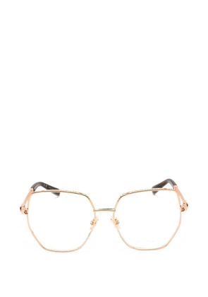 Philipp Plein Eyewear geometric-frame glasses - Gold
