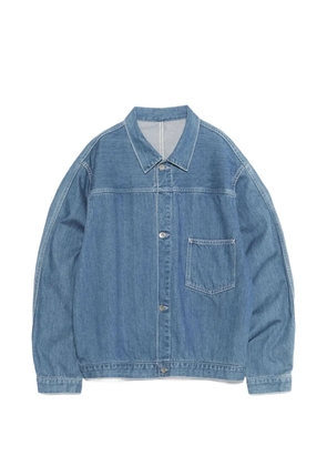 Nanamica patch-pocket denim jacket - Blue