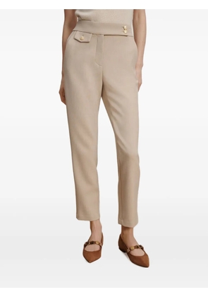 Veronica Beard button-detailed tailored trousers - Neutrals