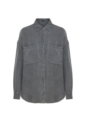 Dirty Laundry chest-pocket shirt - Grey