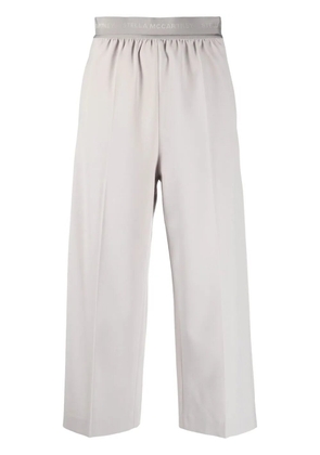 Stella McCartney cropped wide-leg trousers - Grey