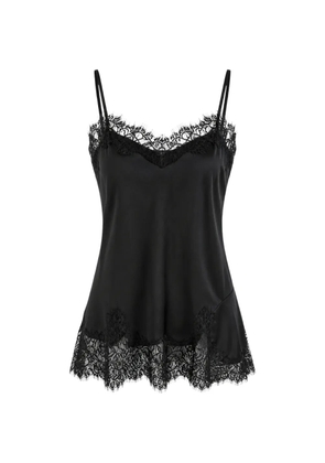Gold Hawk lace-trim camisole top - Black