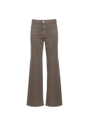 EMME EMMBASCHI patch-pocket wide-leg jeans - Brown
