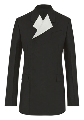 Ferragamo double-breasted wool blazer - Black