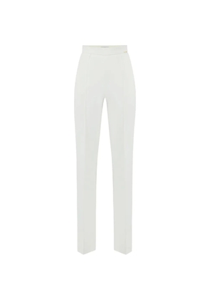 Elisabetta Franchi lightweight crêpe fabric trousers - White