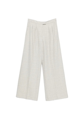 Liviana Conti Prince of Wales check-pattern trousers - Neutrals