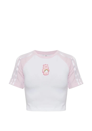 adidas x Care Bears patch cropped T-shirt - White