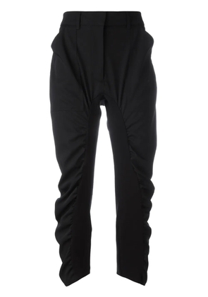 Stella McCartney ruched cropped trousers - Black