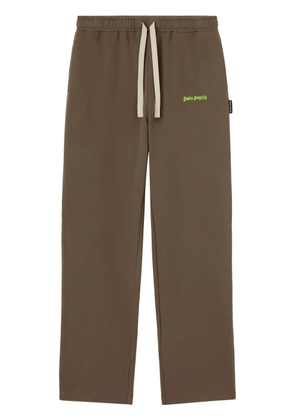 Palm Angels logo-embroidered track pants - Brown