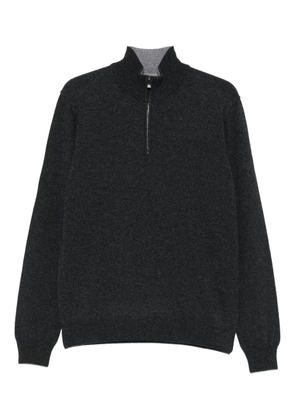 Corneliani high-neck half-zip sweater - Grey