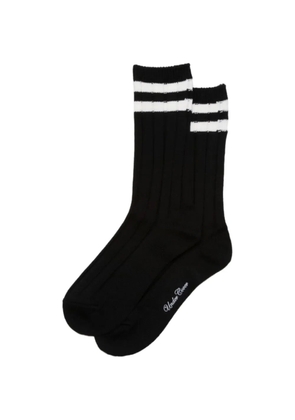 Undercover striped ribbed socks - Black